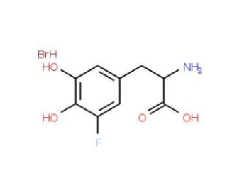 6-Fluoro DL-DOPA Hydrobromide Salt (CAS 102034-49-1&#0;) - chemical structure image