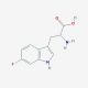 6-Fluoro-DL-tryptophan (CAS 7730-20-3) - chemical structure image
