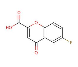 6-Fluorochromone-2-carboxylic acid (CAS 99199-59-4) - chemical structure image