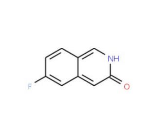 6-Fluoroisoquinolin-3-ol (CAS 51463-15-1) - chemical structure image
