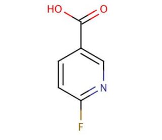 6-Fluoropyridine-3-carboxylic acid (CAS 403-45-2) - chemical structure image