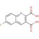 6-Fluoroquinoline-2,3-dicarboxylic acid (CAS 892874-70-3) - chemical structure image