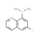 6-Fluoroquinoline-8-boronic acid (CAS 1072951-44-0) - chemical structure image
