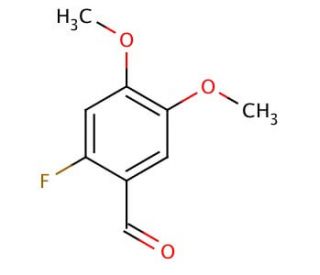 6-Fluoroveratraldehyde (CAS 71924-62-4) - chemical structure image