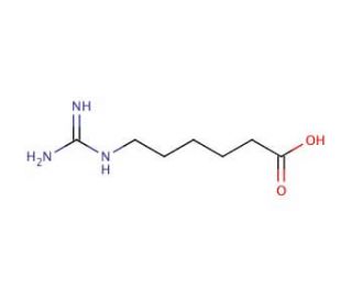 6-Guanidinohexanoic acid (CAS 6659-35-4) - chemical structure image