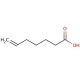 6-Heptenoic acid (CAS 1119-60-4) - chemical structure image