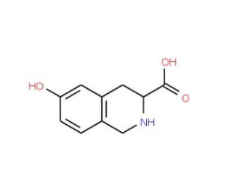 6-Hydroxy-1,2,3,4-tetrahydro-isoquinoline-3-carboxylic acid (CAS 76824-99-2) - chemical structure image
