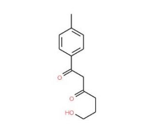 6-Hydroxy-1-(4-methylphenyl)-1,3-hexanedione (CAS 69745-21-7) - chemical structure image