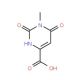 6-Hydroxy-1-methyl-2-oxo-1,2-dihydro-4-pyrimidinecarboxylic acid (CAS 439109-81-6) - chemical structure image