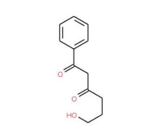 6-Hydroxy-1-phenylhexane-1,3-dione (CAS 23894-54-4) - chemical structure image