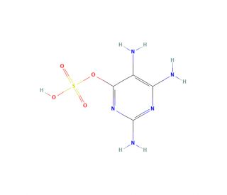 6-Hydroxy 2,4,5-triaminopyrimidine sulfate (CAS 1603-02-7) - chemical structure image