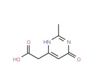 (6-Hydroxy-2-methyl-pyrimidin-4-yl)-acetic acid - chemical structure image