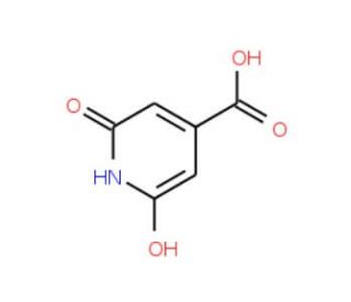 6-Hydroxy-2-oxo-1,2-dihydro-pyridine-4-carboxylic acid (CAS 99-11-6) - chemical structure image