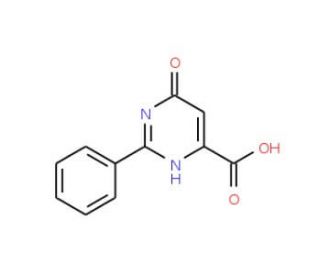 6-Hydroxy-2-phenyl-pyrimidine-4-carboxylic acid (CAS 84659-98-3) - chemical structure image