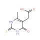 (6-Hydroxy-4-methyl-2-thioxo-1,2-dihydro-pyrimidin-5-yl)-acetic acid - chemical structure image