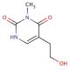 6-Hydroxy-5-(2-hydroxyethyl)-1-methylpyrimidin-2(1H)-one - chemical structure image