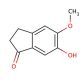 6-Hydroxy-5-methoxy-1-indanone (CAS 90843-62-2) - chemical structure image