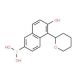 6-Hydroxy-5-(tetrahydropyran-2-yl)naphthalene-2-boronic acid (CAS 1150114-57-0) - chemical structure image
