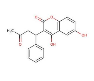 6-Hydroxy Warfarin (CAS 17834-02-5) - chemical structure image