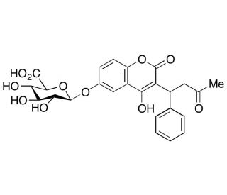 6-Hydroxy warfarin &beta;-D-glucuronide Disodium Salt - chemical structure image 