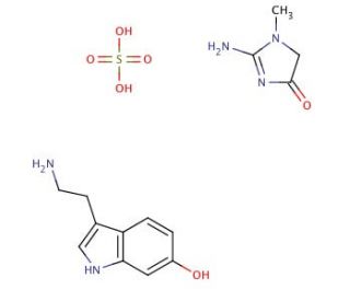 6-Hydroxytryptamine Creatinine Sulfate (CAS 39929-25-4) - chemical structure image