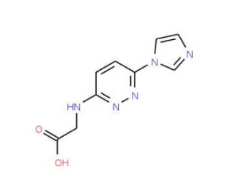 (6-Imidazol-1-yl-pyridazin-3-ylamino)-acetic acid - chemical structure image