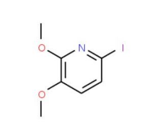 6-Iodo-2,3-dimethoxypyridine (CAS 321535-23-3) - chemical structure image