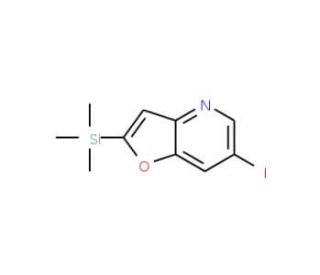6-Iodo-2-(trimethylsilyl)furo[3,2-b]pyridine (CAS 1186310-73-5) - chemical structure image
