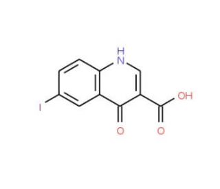 6-Iodo-4-oxo-1,4-dihydro-3-quinolinecarboxylicacid (CAS 302949-02-6) - chemical structure image