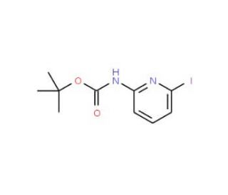 (6-Iodo-pyridin-2-yl)-carbamic acidtert-butyl ester (CAS 849830-17-7) - chemical structure image