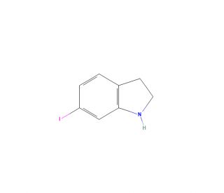 6-Iodoindoline (CAS 115666-46-1) - chemical structure image