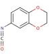 6-Isocyanato-1,4-benzodioxane (CAS 100275-94-3) - chemical structure image