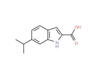 6-isopropyl-1H-indole-2-carboxylic acid - chemical structure image