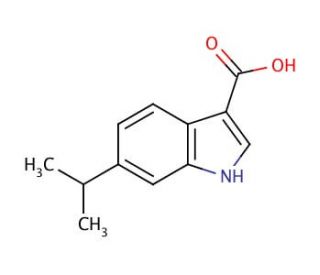 6-Isopropylindole-3-carboxaldehyde (CAS 170489-34-6) - chemical structure image