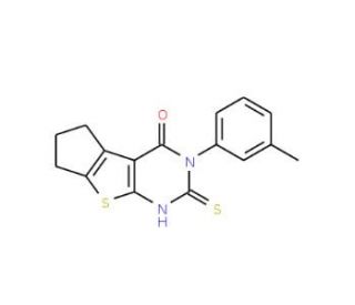 6-Mercapto-5-m-tolyl-1,2,3,5-tetrahydro-8-thia-5,7-diaza-cyclopenta[a]inden-4-one - chemical structure image