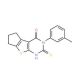 6-Mercapto-5-m-tolyl-1,2,3,5-tetrahydro-8-thia-5,7-diaza-cyclopenta[a]inden-4-one - chemical structure image