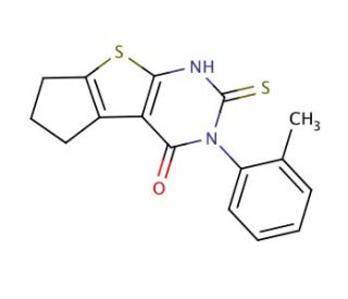 6-Mercapto-5-o-tolyl-1,2,3,5-tetrahydro-8-thia-5,7-diaza-cyclopenta[a]inden-4-one - chemical structure image
