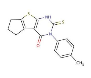 6-Mercapto-5-p-tolyl-1,2,3,5-tetrahydro-8-thia-5,7-diaza-cyclopenta[a]inden-4-one - chemical structure image