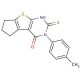 6-Mercapto-5-p-tolyl-1,2,3,5-tetrahydro-8-thia-5,7-diaza-cyclopenta[a]inden-4-one - chemical structure image