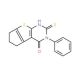 6-Mercapto-5-phenyl-1,2,3,5-tetrahydro-8-thia-5,7-diaza-cyclopenta[a]inden-4-one (CAS 300557-77-1) - chemical structure image