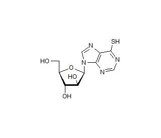 6-Mercapto-9-(b-D-arabinofuranosyl)purine (CAS 90899-89-1) - chemical structure image