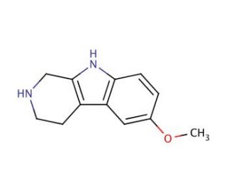 6-Methoxy-1,2,3,4-tetrahydro-9H-pyrido[3,4-b]indole (CAS 20315-68-8) - chemical structure image
