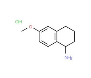 6-Methoxy-1,2,3,4-tetrahydro-naphthalen-1-ylamine hydrochloride (CAS 39226-88-5) - chemical structure image