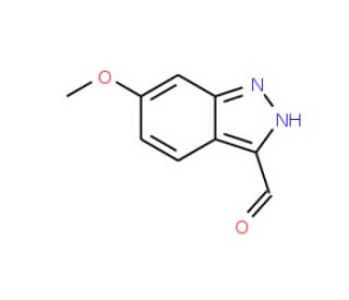 6-Methoxy-1H-indazole-3-carbaldehyde (CAS 518987-37-6) - chemical structure image