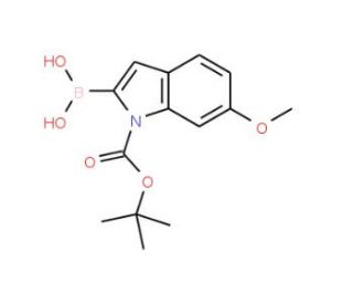 6-Methoxy-1H-indole-2-boronic acid, N-BOC protected (CAS 850568-65-9) - chemical structure image