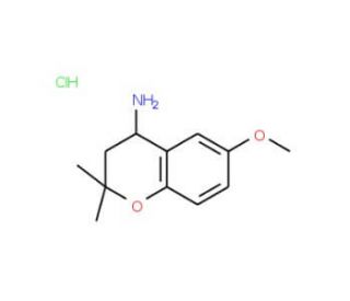 6-Methoxy-2,2-dimethyl-chroman-4-ylamine hydrochloride - chemical structure image
