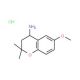 6-Methoxy-2,2-dimethyl-chroman-4-ylamine hydrochloride - chemical structure image