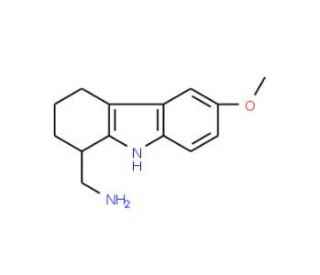 (6-Methoxy-2,3,4,9-tetrahydro-1H-carbazol-1-yl)-methylamine - chemical structure image