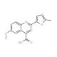 6-methoxy-2-(5-methyl-2-furyl)quinoline-4-carboxylic acid - chemical structure image