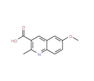 6-Methoxy-2-methyl-quinoline-3-carboxylic acid (CAS 88752-76-5) - chemical structure image